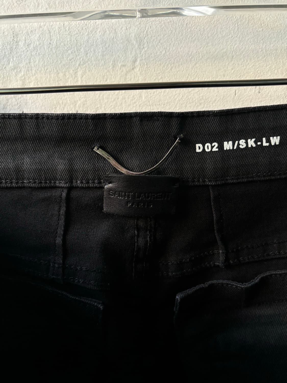 생로랑 더블 백 지퍼 블랙 진 상품이미지7