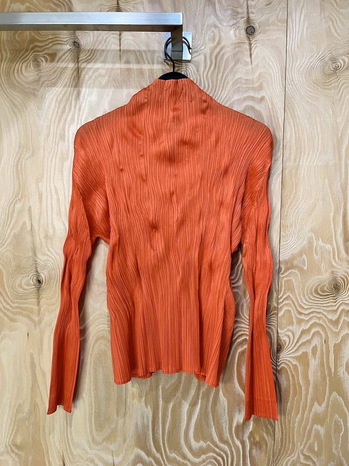 플리츠 플리즈 오렌지 플리츠 가디건 상품이미지3