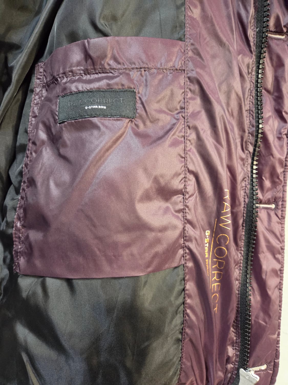 G-Star RAW 패딩 자켓 버건디 상품이미지7