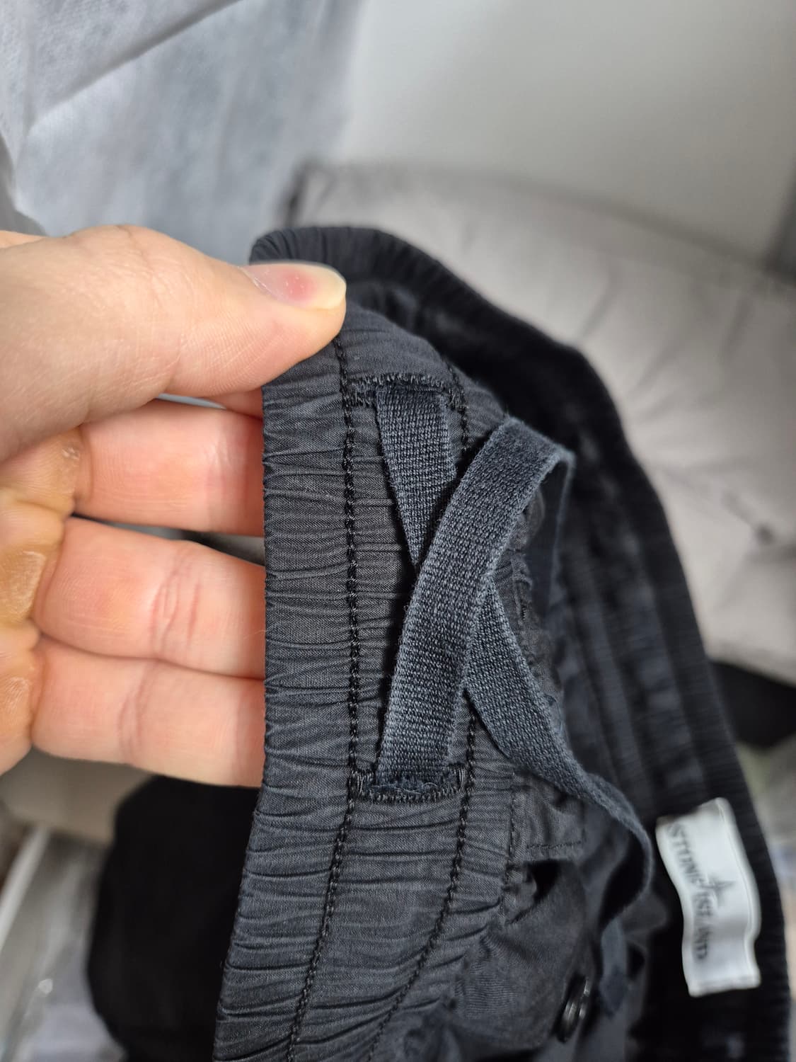 새상품급 스톤아일랜드 카고조거팬츠30 블랙 상품이미지5