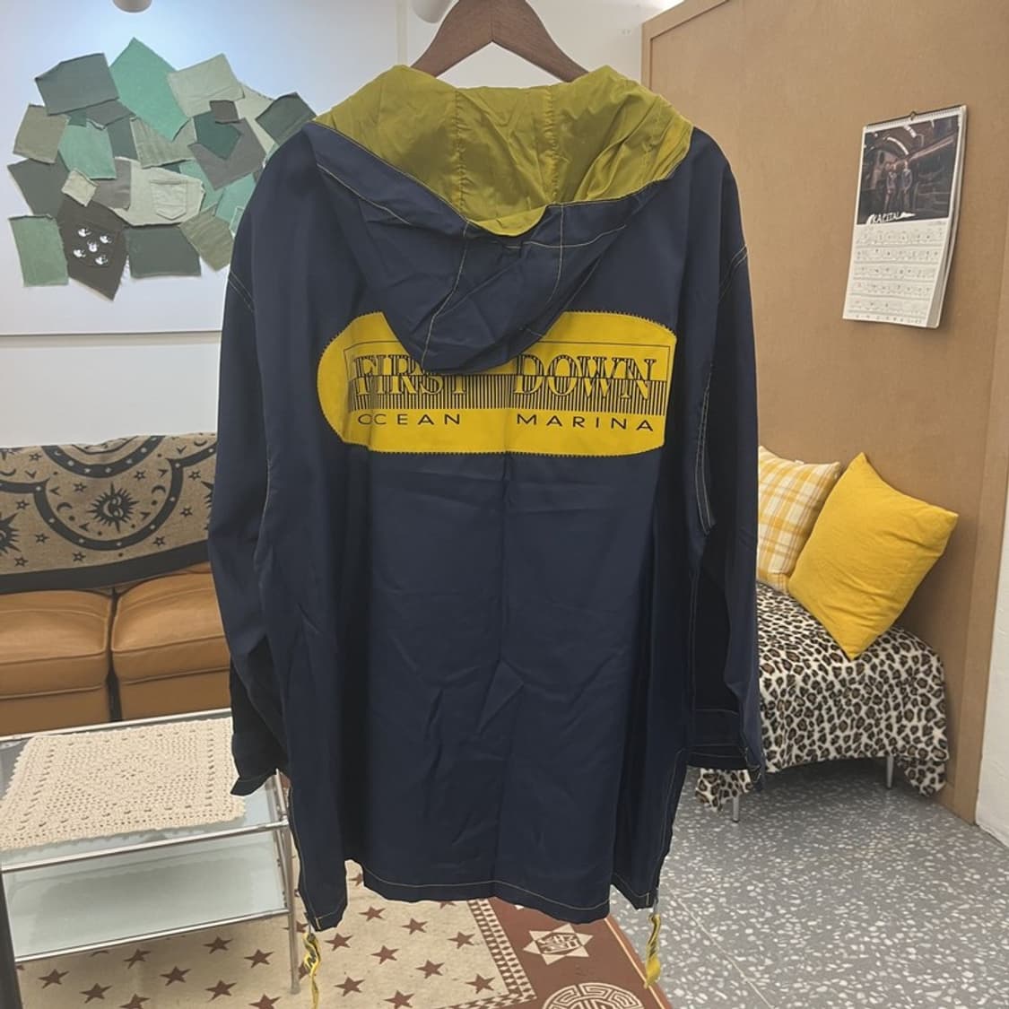 퍼스트 다운 레트로 스포티 배색 아노락 바람막이 M C09790 상품이미지4