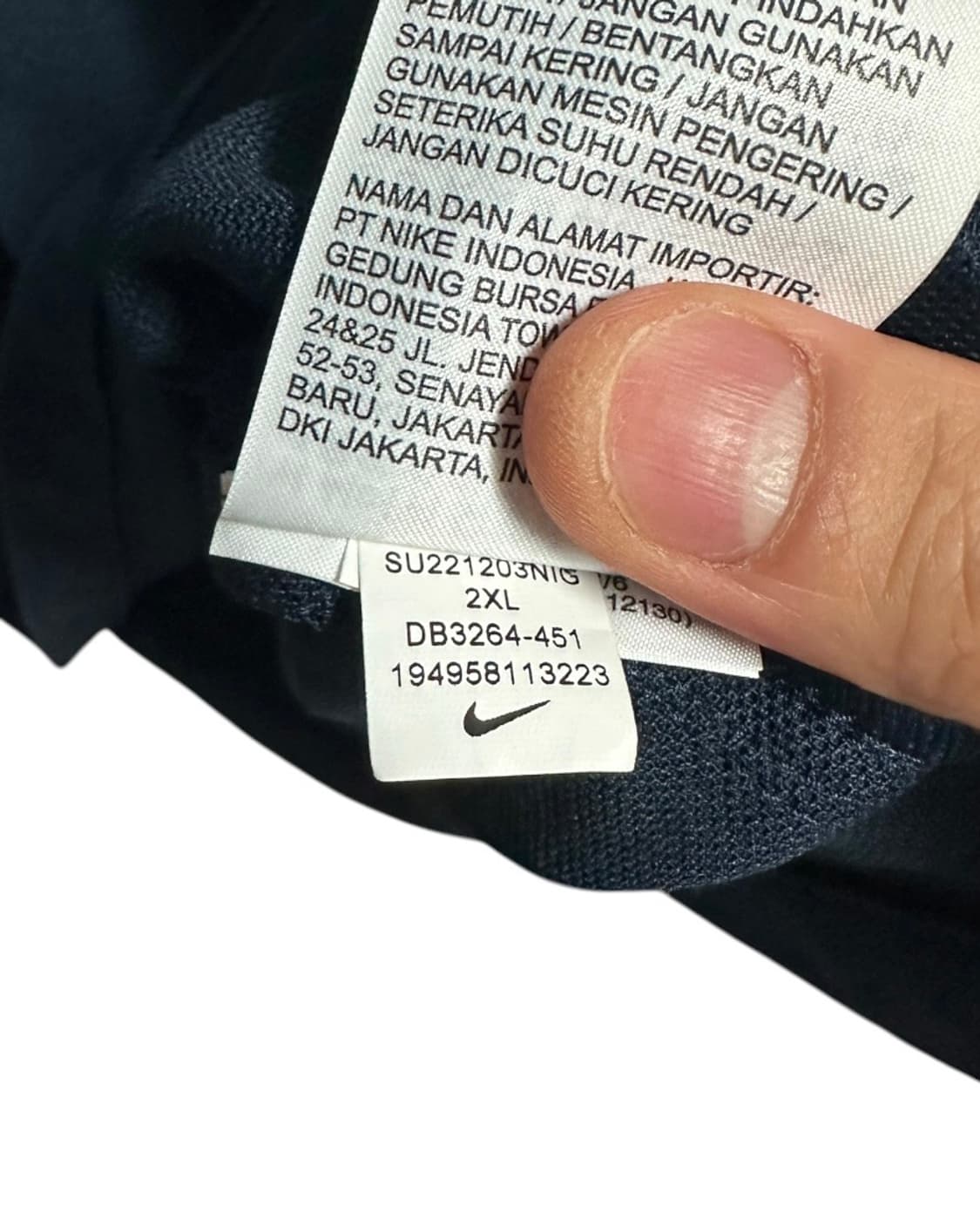 나이키(nike) DRI-FIT 폴로티셔츠 네이비 XXL size 상품이미지9