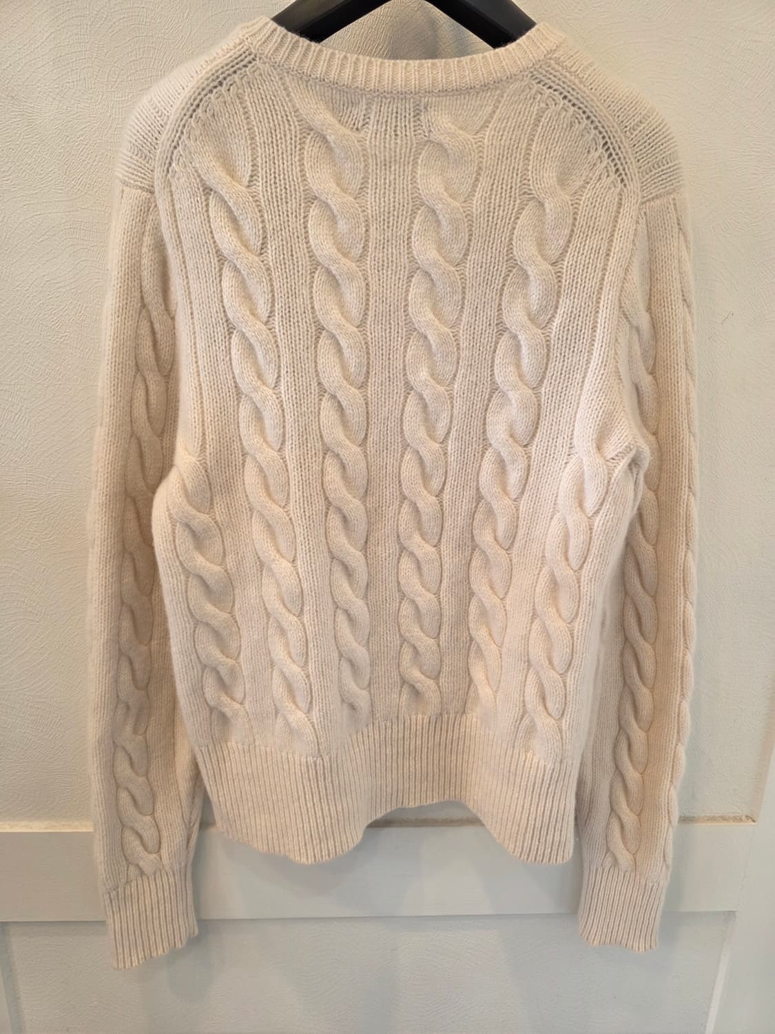 폴로 랄프로렌 울 캐시미어 아이보리 가디건 M 상품이미지7