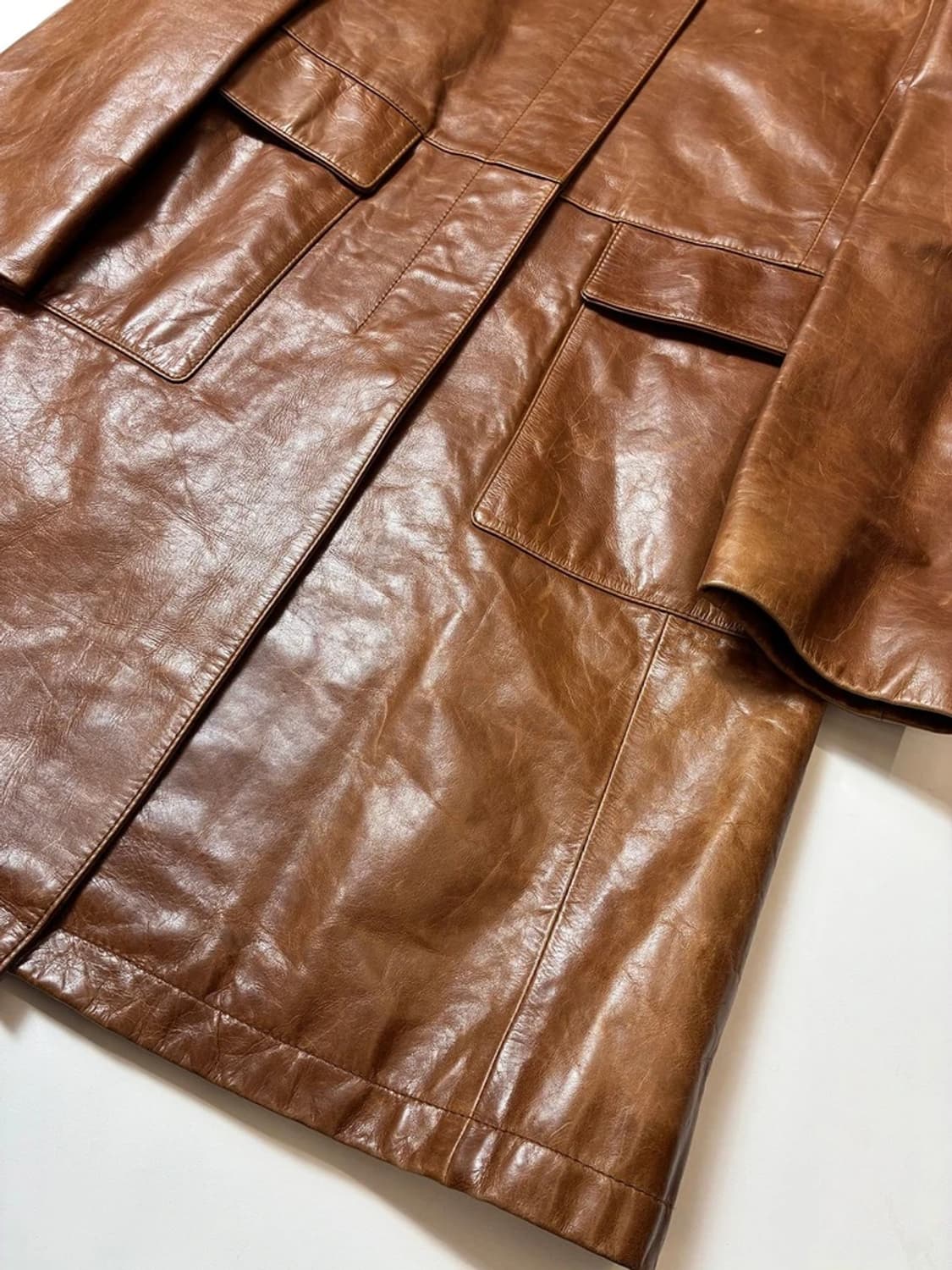 Selected 00's 양가죽 트렌치 코트 PN8937 상품이미지4