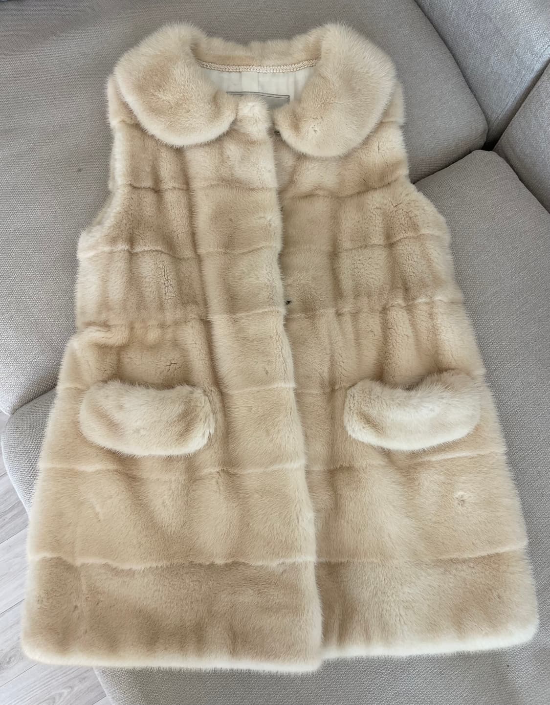 So Pretty (근화모피) 밍크 베스트 아이보리 상품이미지10