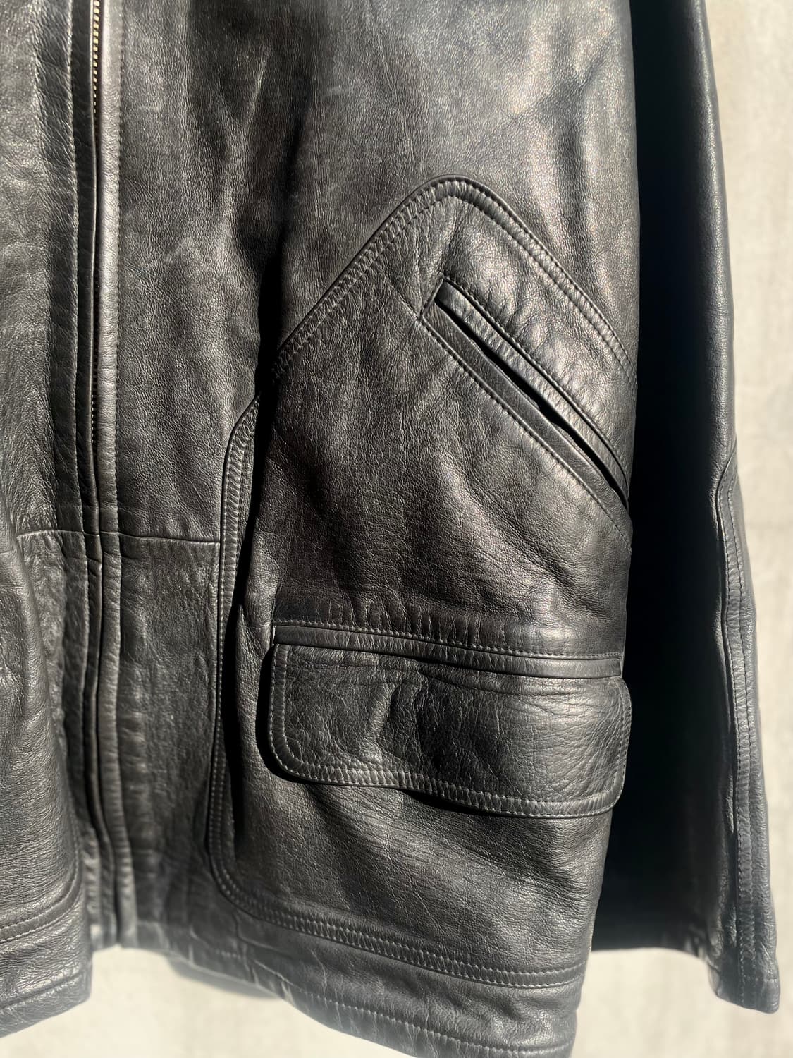 Made in Italy vintage lambskin leather j 상품이미지6