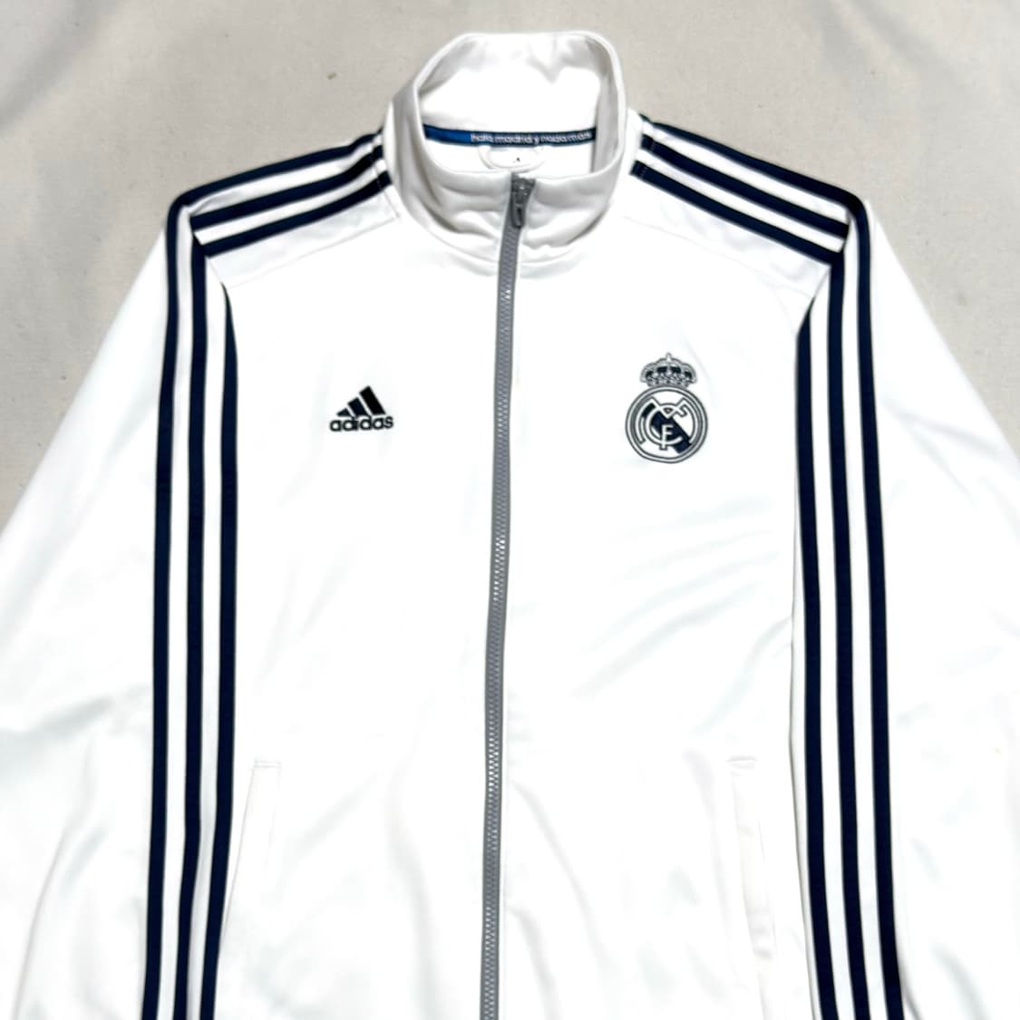 M 아디다스 레알 마드리드 네이비라인 화이트 트랙탑 상품이미지1