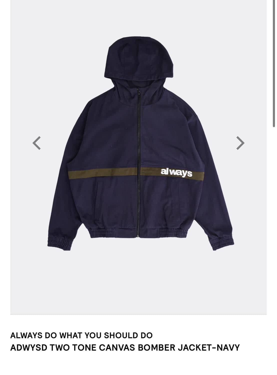 (M) Alwaysdowhatyoushoulddo 봄버 자켓 상품이미지1