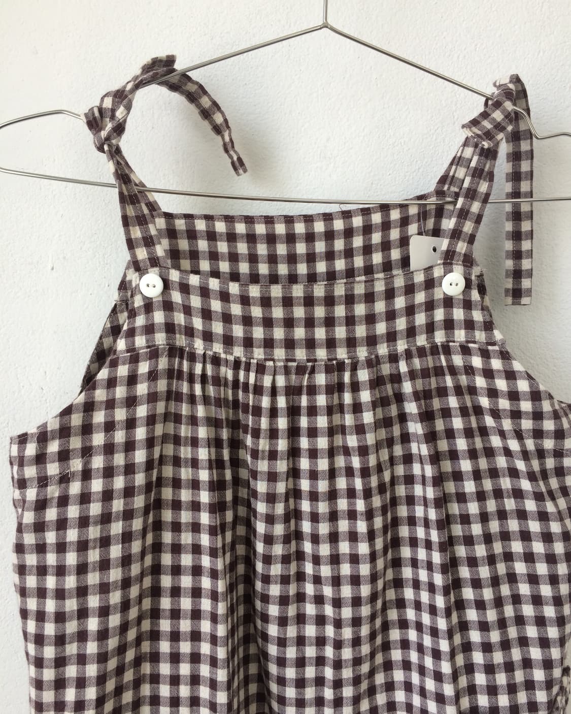 Check pattern sleeveless onepiece 상품이미지5