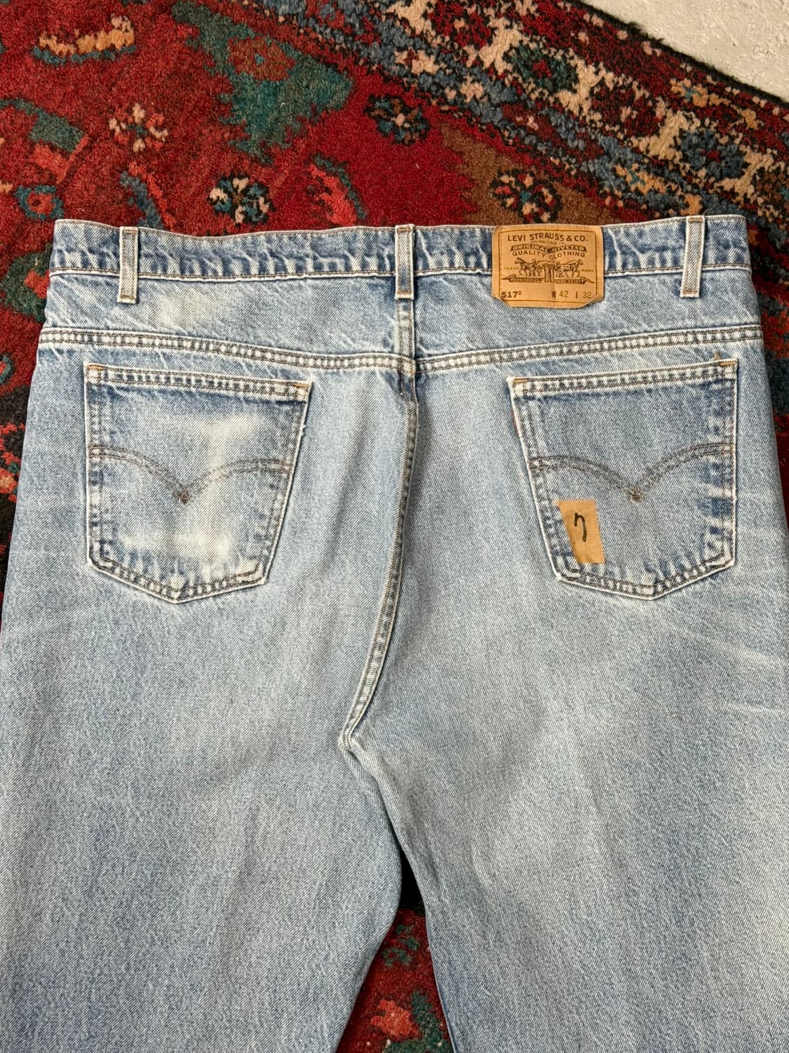 90's USA Made 빈티지 리바이스 517 오렌지탭 부츠컷 상품이미지6