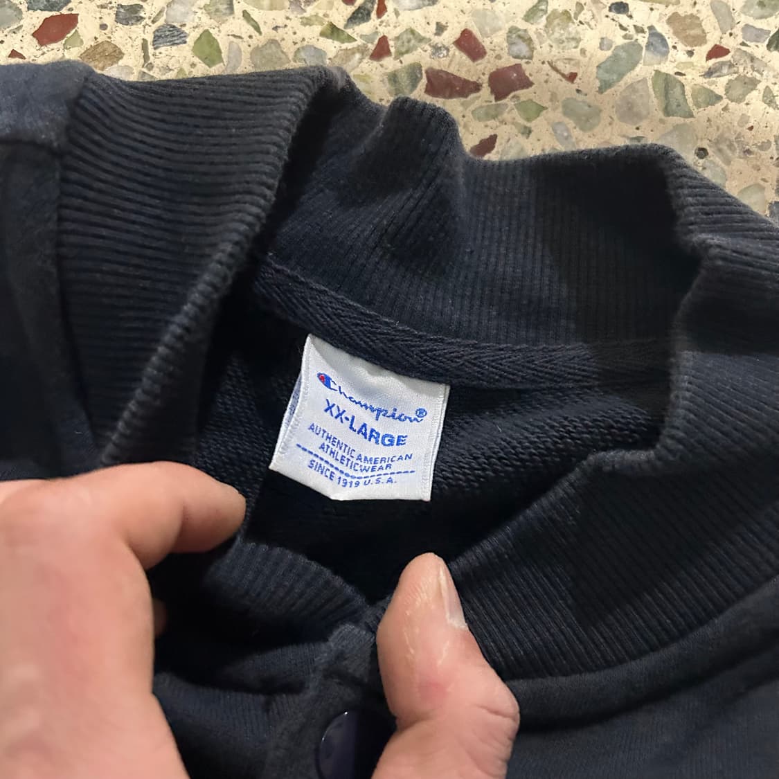 챔피온(CHAMPION) 블랙 스타디움 자켓 상품이미지4