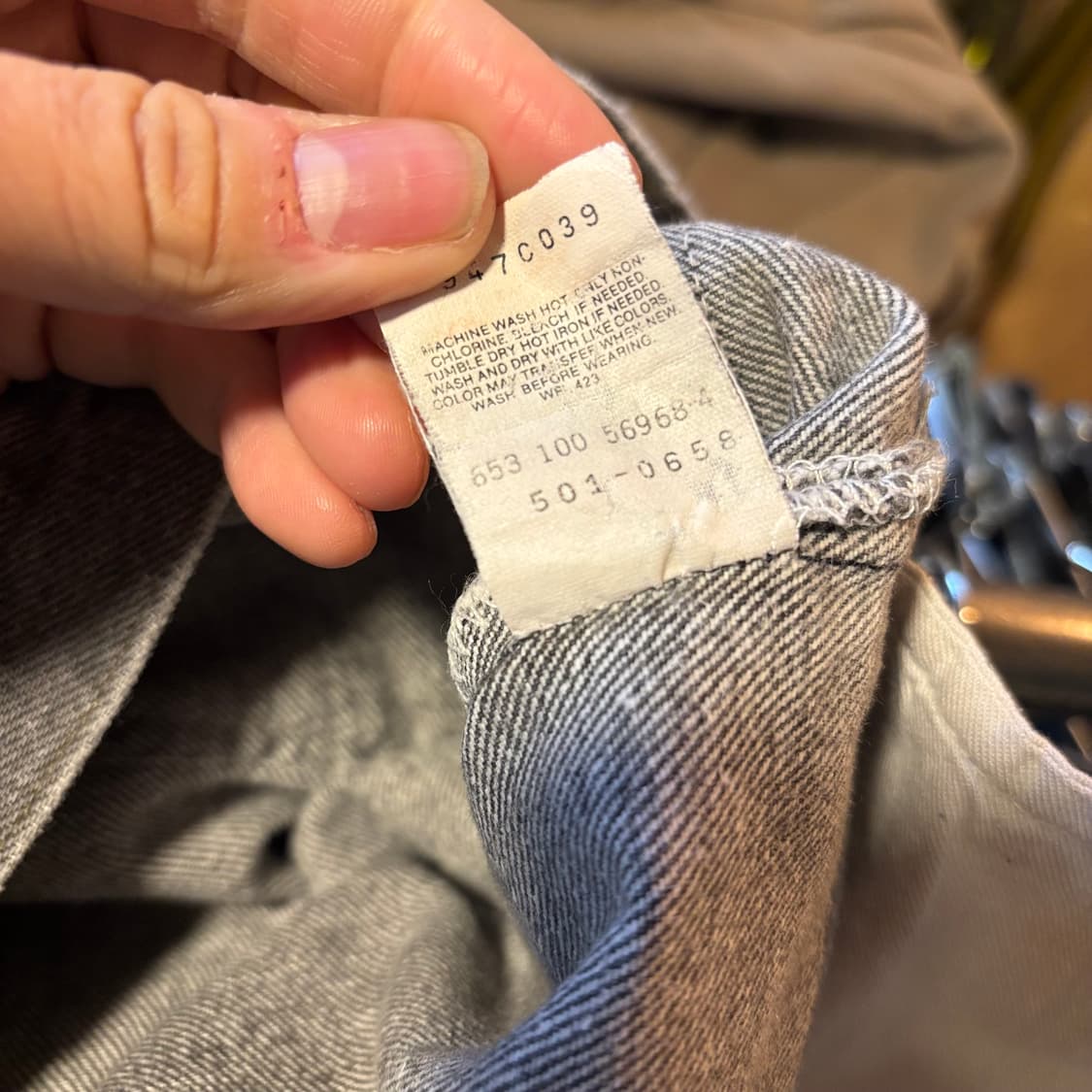 90년대 미국 리바이스 501 흑청 상품이미지10