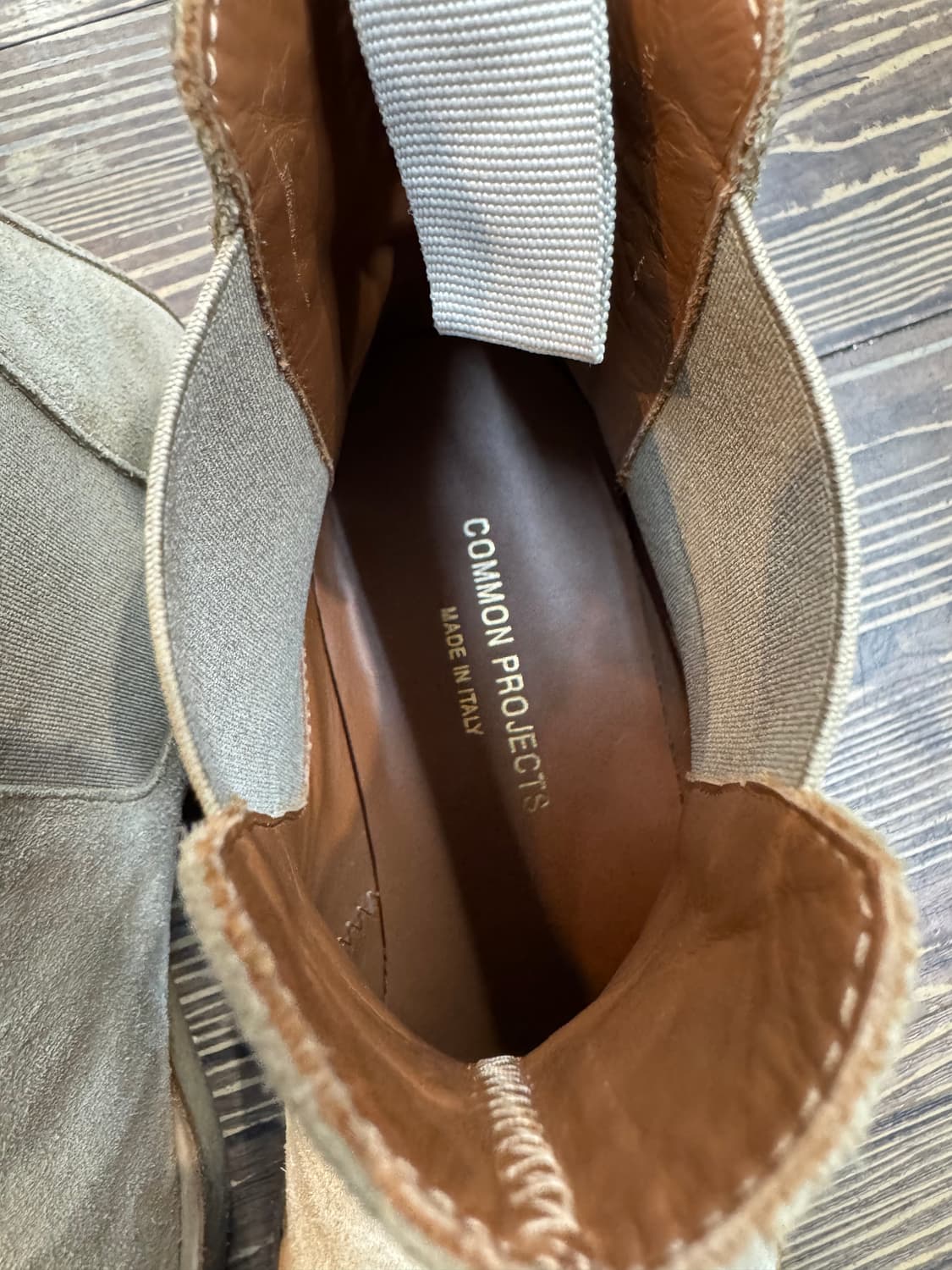 커먼 프로젝트 스웨이드 첼시 부츠 탄 250 상품이미지6