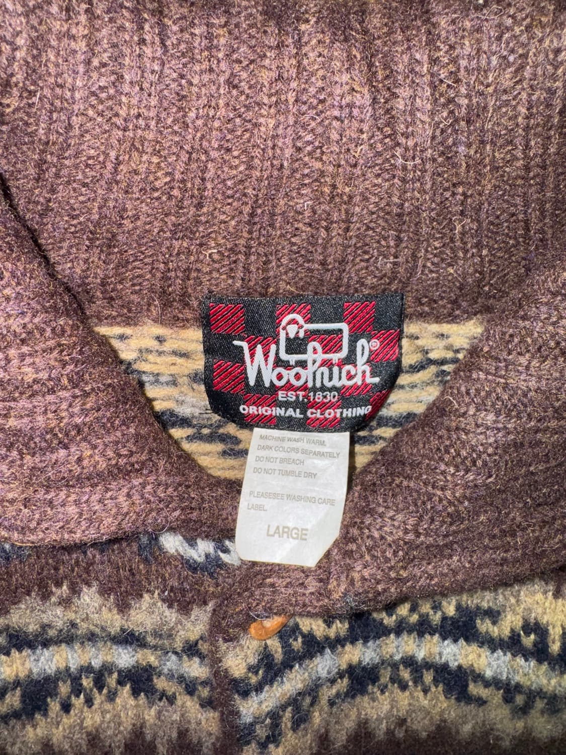 90‘s Woolrich Nordic Wool Cardigan 상품이미지6