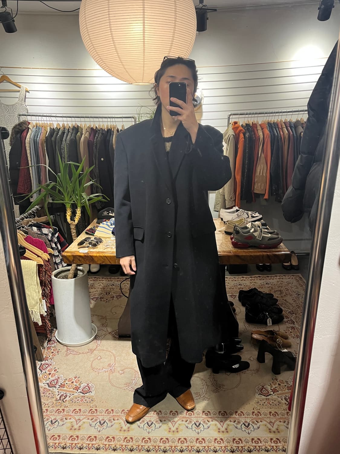 피에르 가르뎅 오버사이즈 싱글 롱코트 상품이미지1