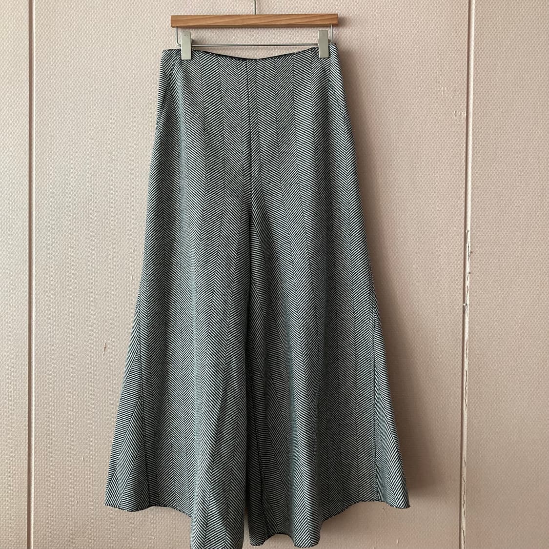 TIME 헤링본 와이드 팬츠 상품이미지2