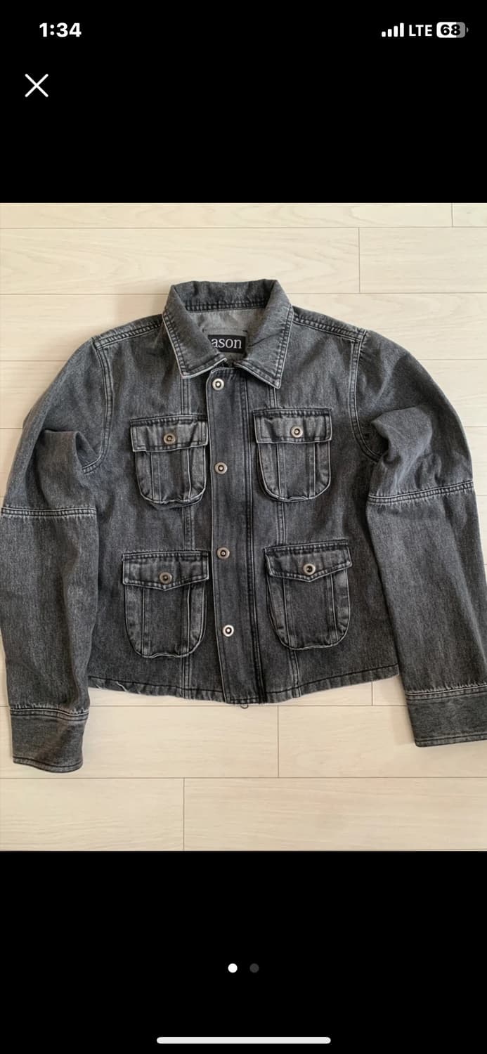 애즈온 탄 데님 자켓 상품이미지1