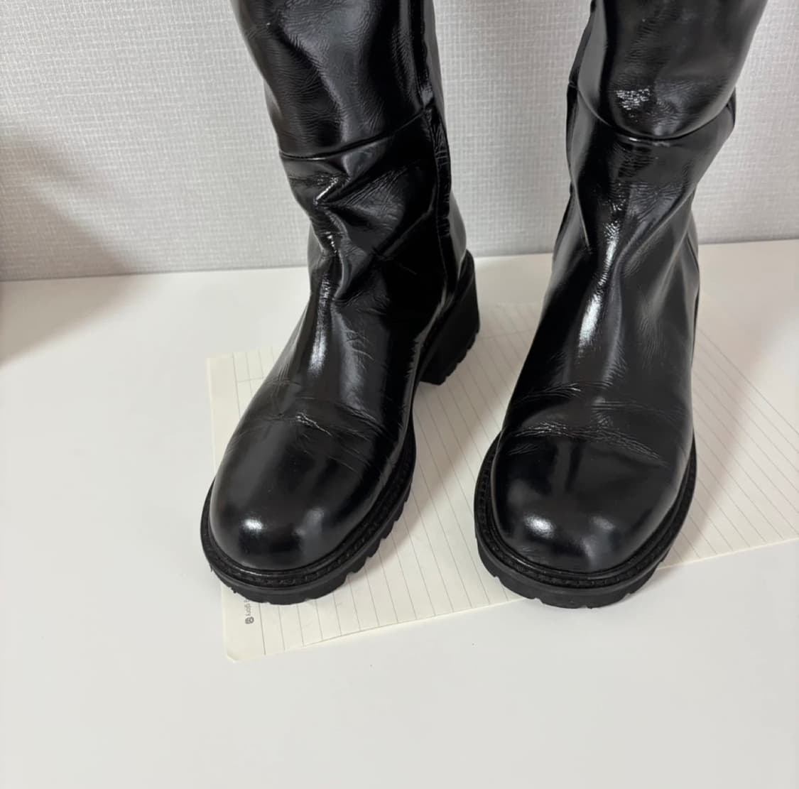 레이첼콕스 블랙 롱부츠 유광 Sevita 225mm 상품이미지3