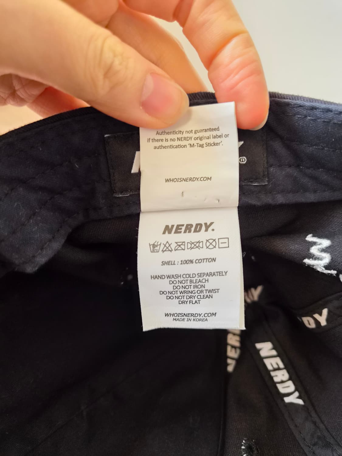 널디 블랙 캡모자 볼캡 S사이즈 상품이미지6