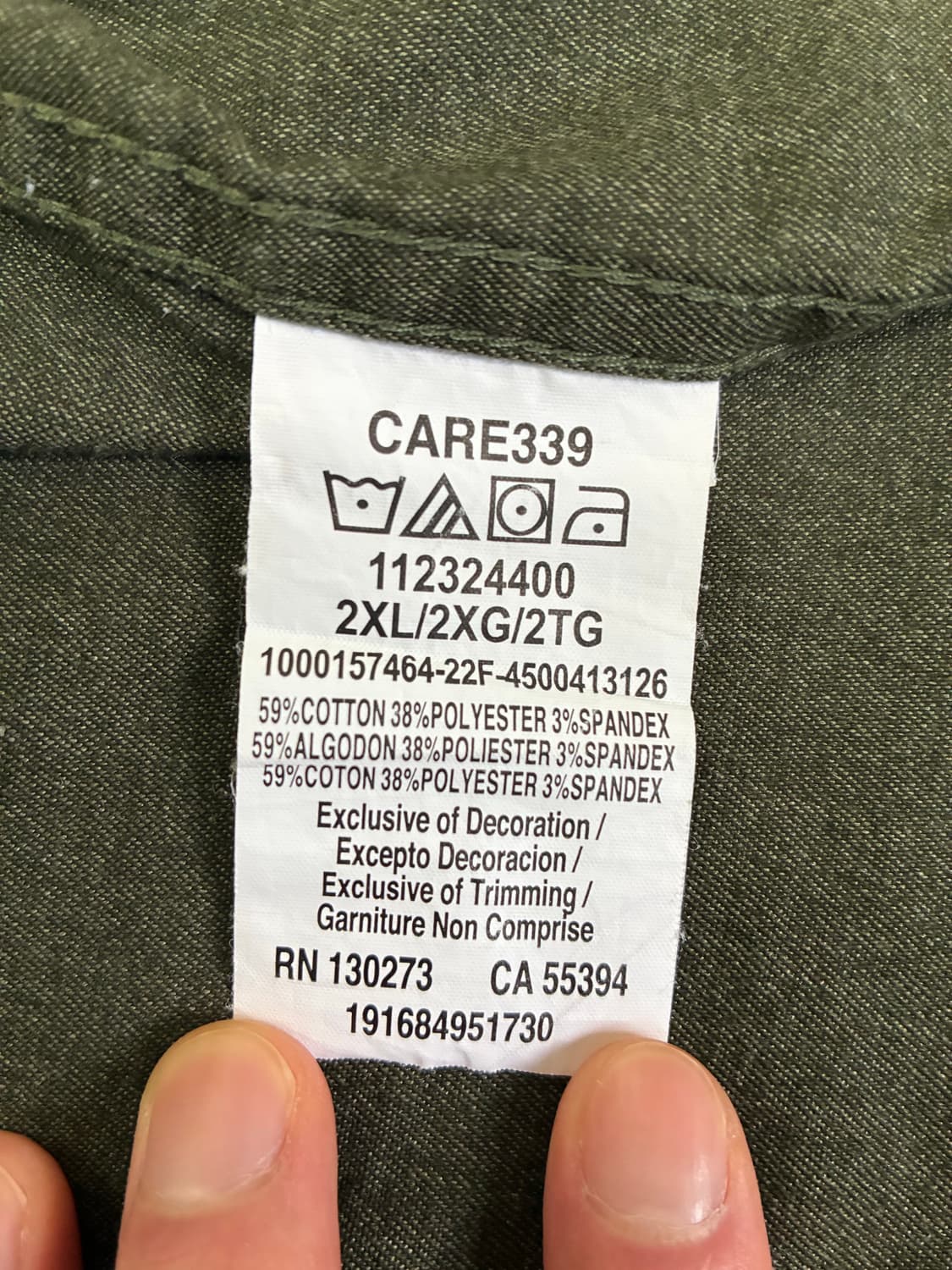 칼하트 카키 셔츠 XL 상품이미지9