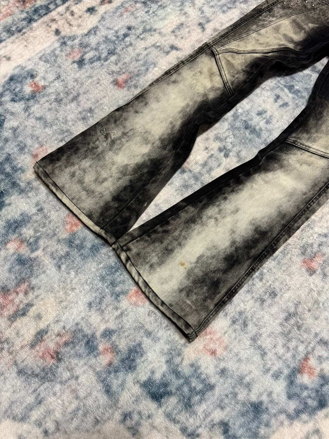 Unknown punk stud boots cut denim pants 상품이미지6