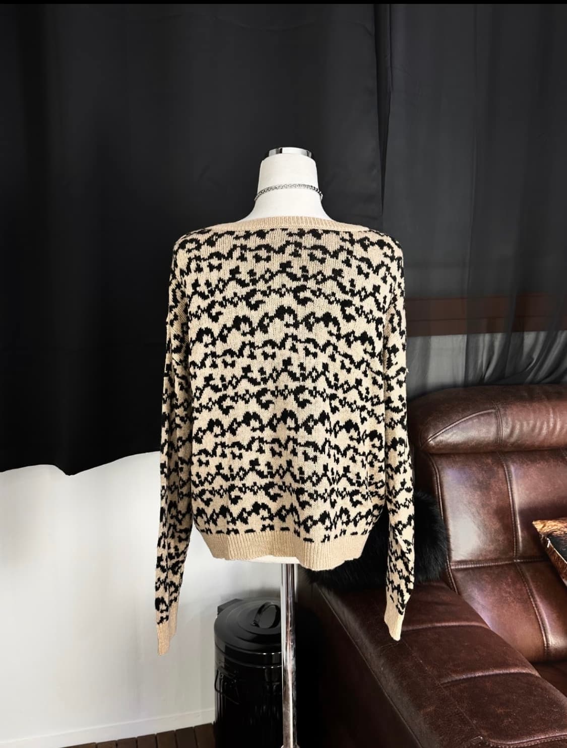 레오파드 가디건 상품이미지2