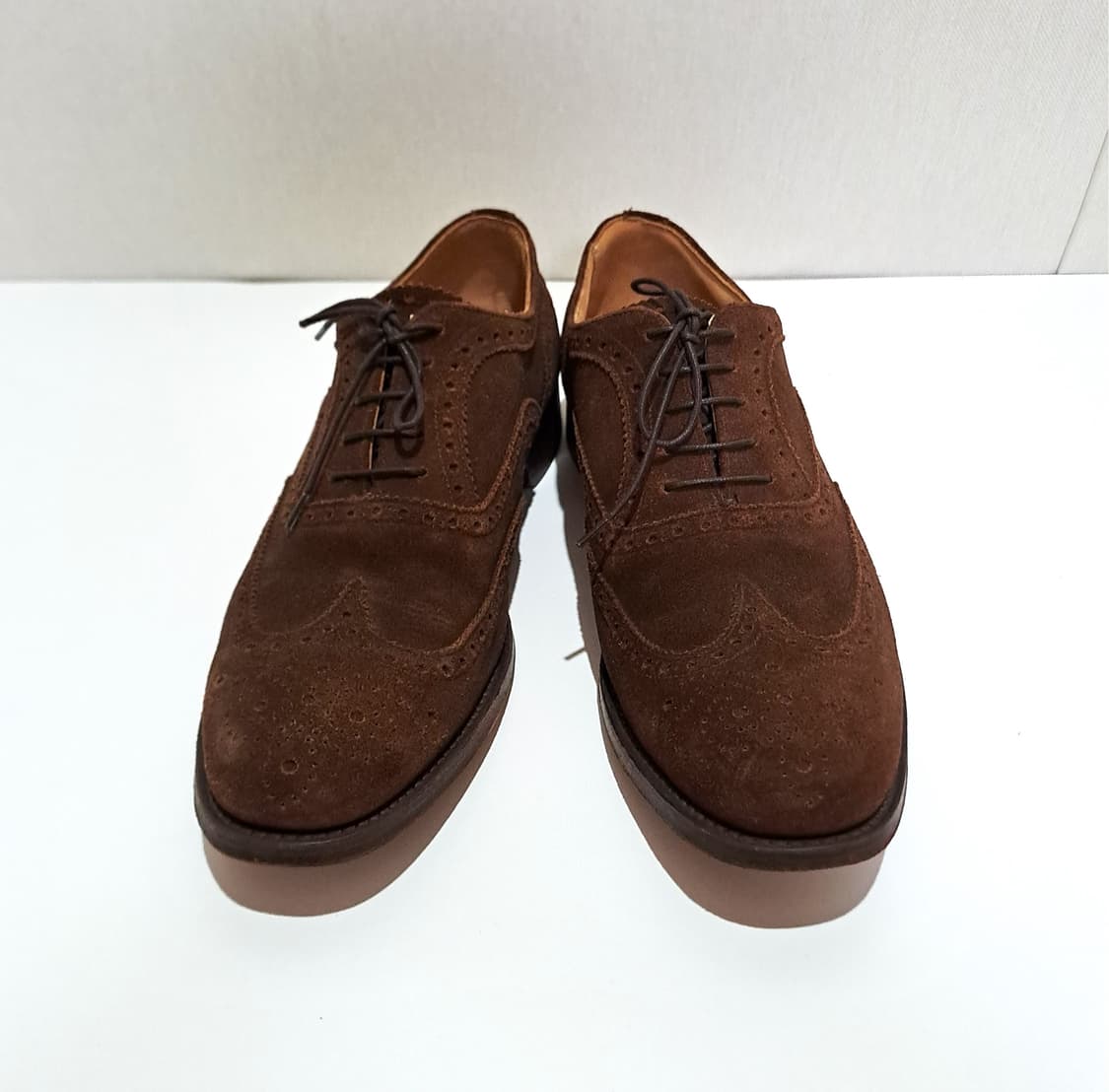 (택포) 조셉치니 스웨이드 브라운 슈즈  8.5 B736 상품이미지3