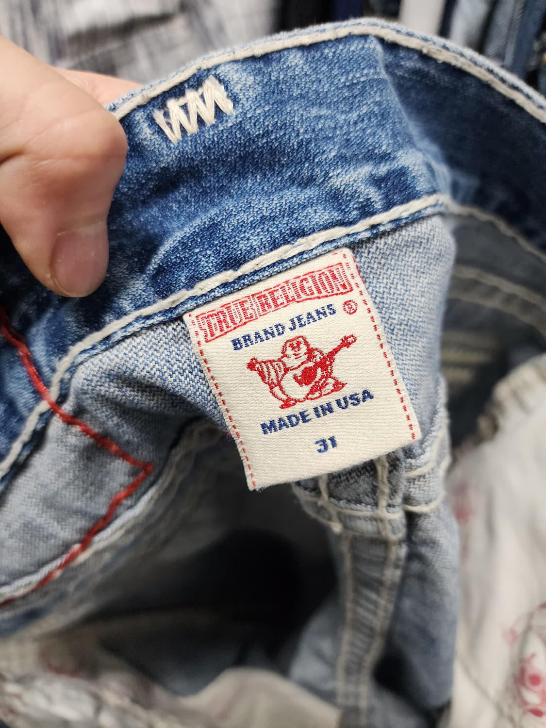 트루릴리젼 BILLY SUPER T 스티치 데님 청바지 상품이미지8