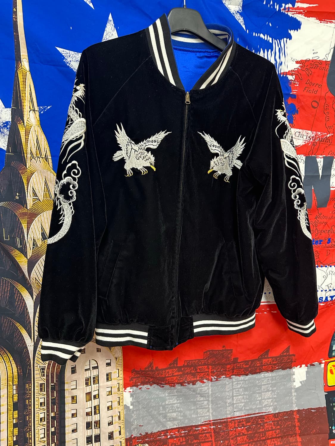 빈티지 레어커스텀 오버핏 워싱 데미지청자켓2XL 상품이미지5