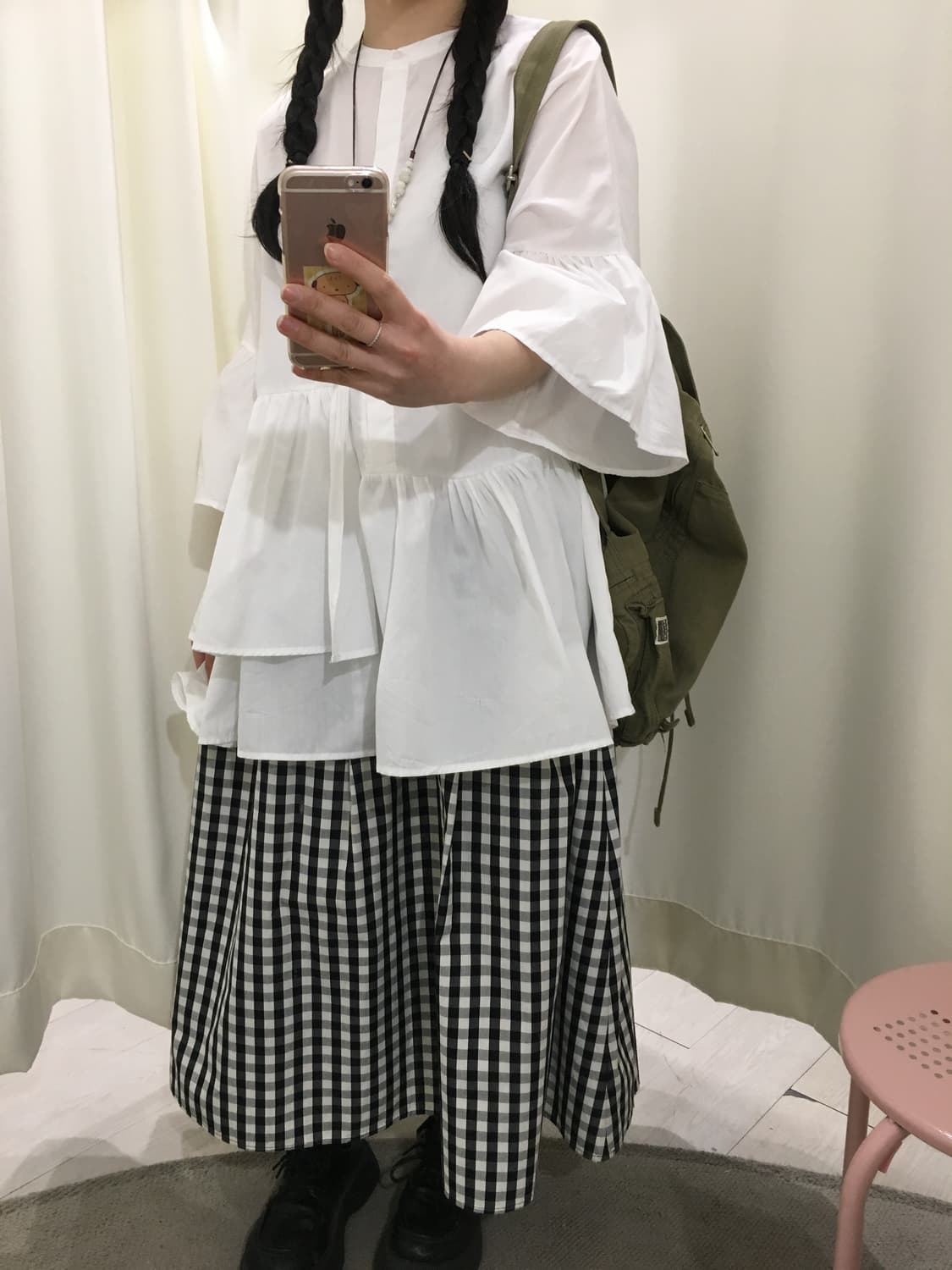 Pure Asymmetry Frill Blouse 상품이미지7