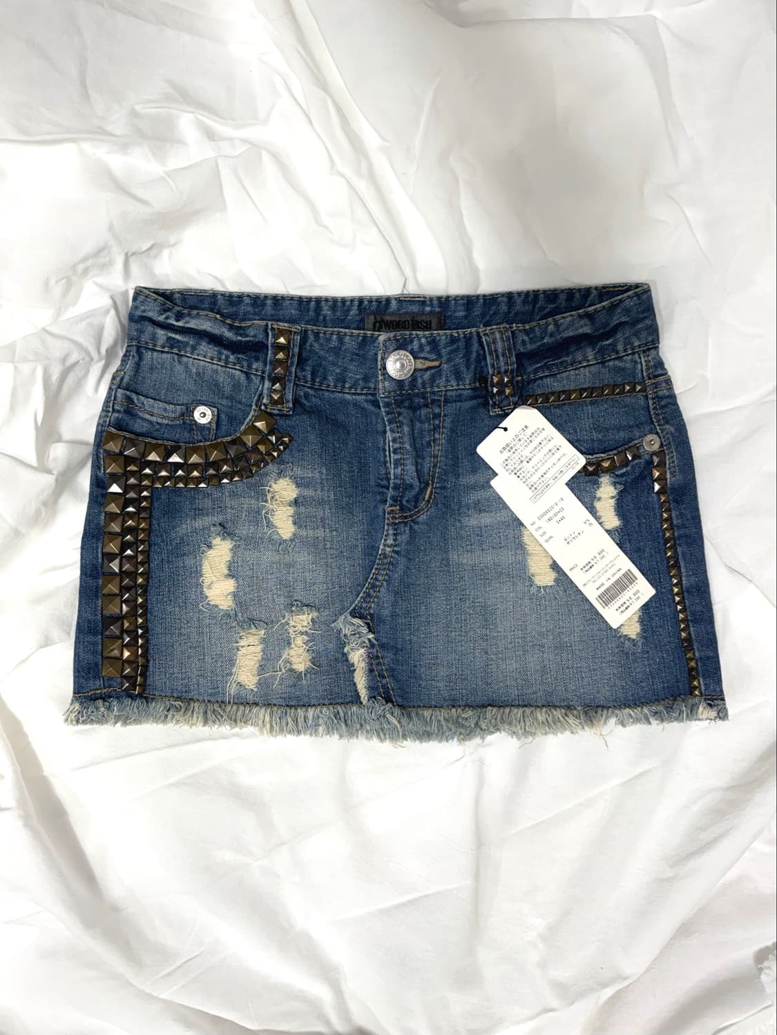 Studded denim skirt 상품이미지1