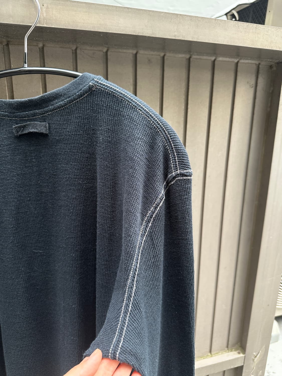 Armani Exchange waffle knit sleeve 상품이미지9