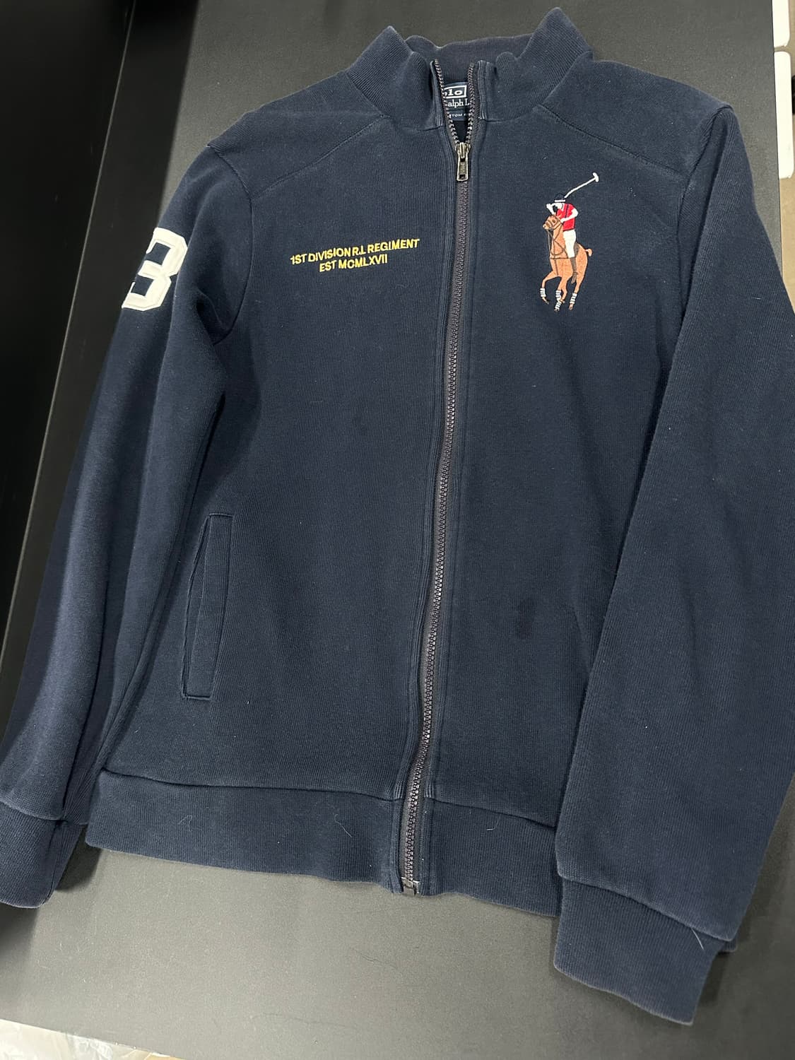 폴로 랄프로렌의 빅포니 자수 네이비 하프 집업 상품이미지4