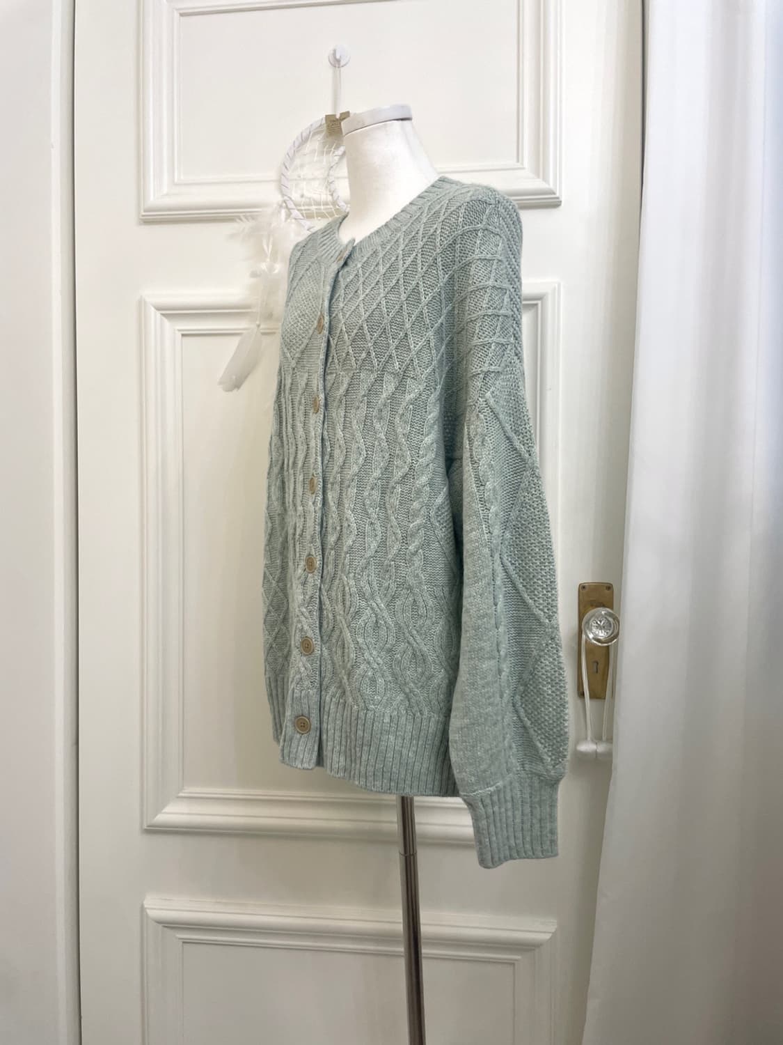 SM2 indi mint twist basic loose cardigan 상품이미지2