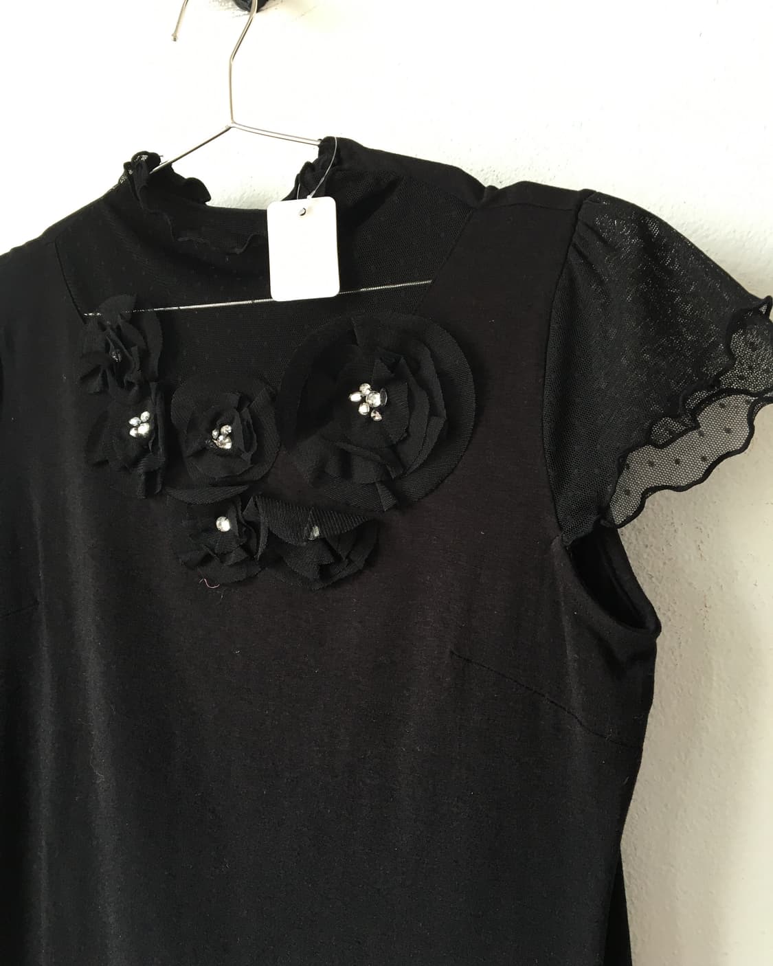 Corsage point mesh top 상품이미지3