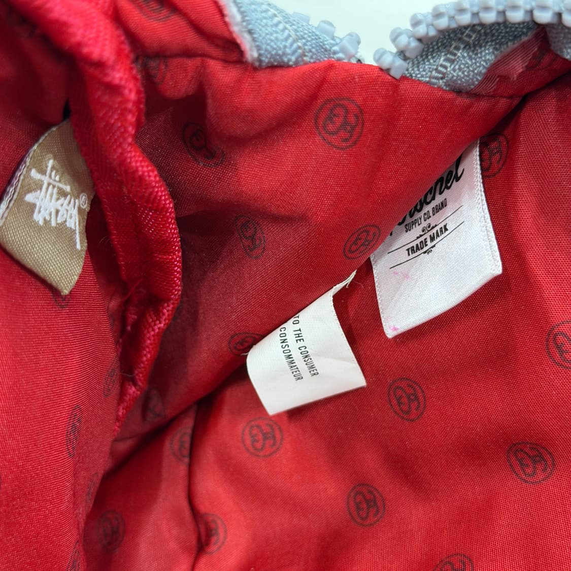 스투시 X 허쉘 도트 땡땡이 웨이스트백 힙색 가방 그레이 상품이미지5