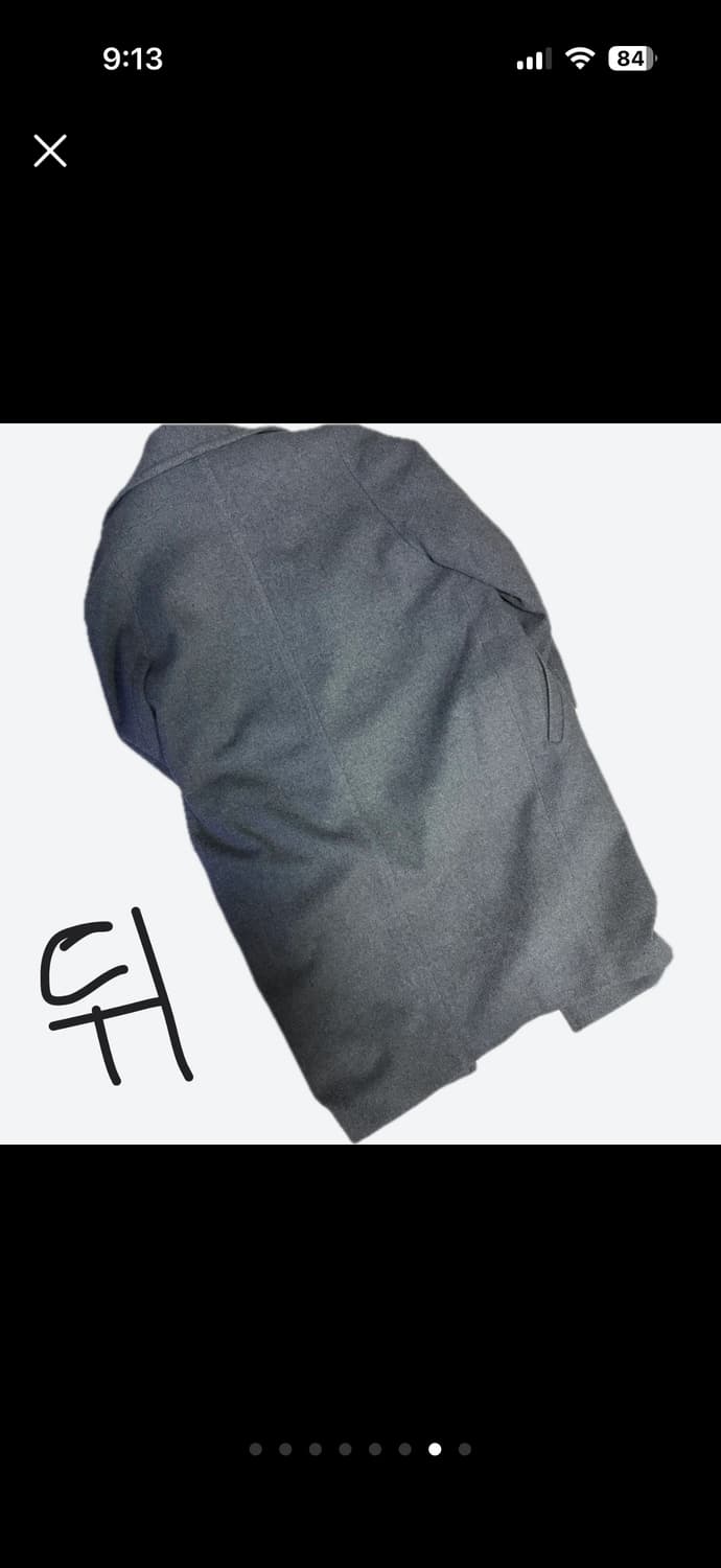 스테파넬 회색 울 코트 상품이미지7