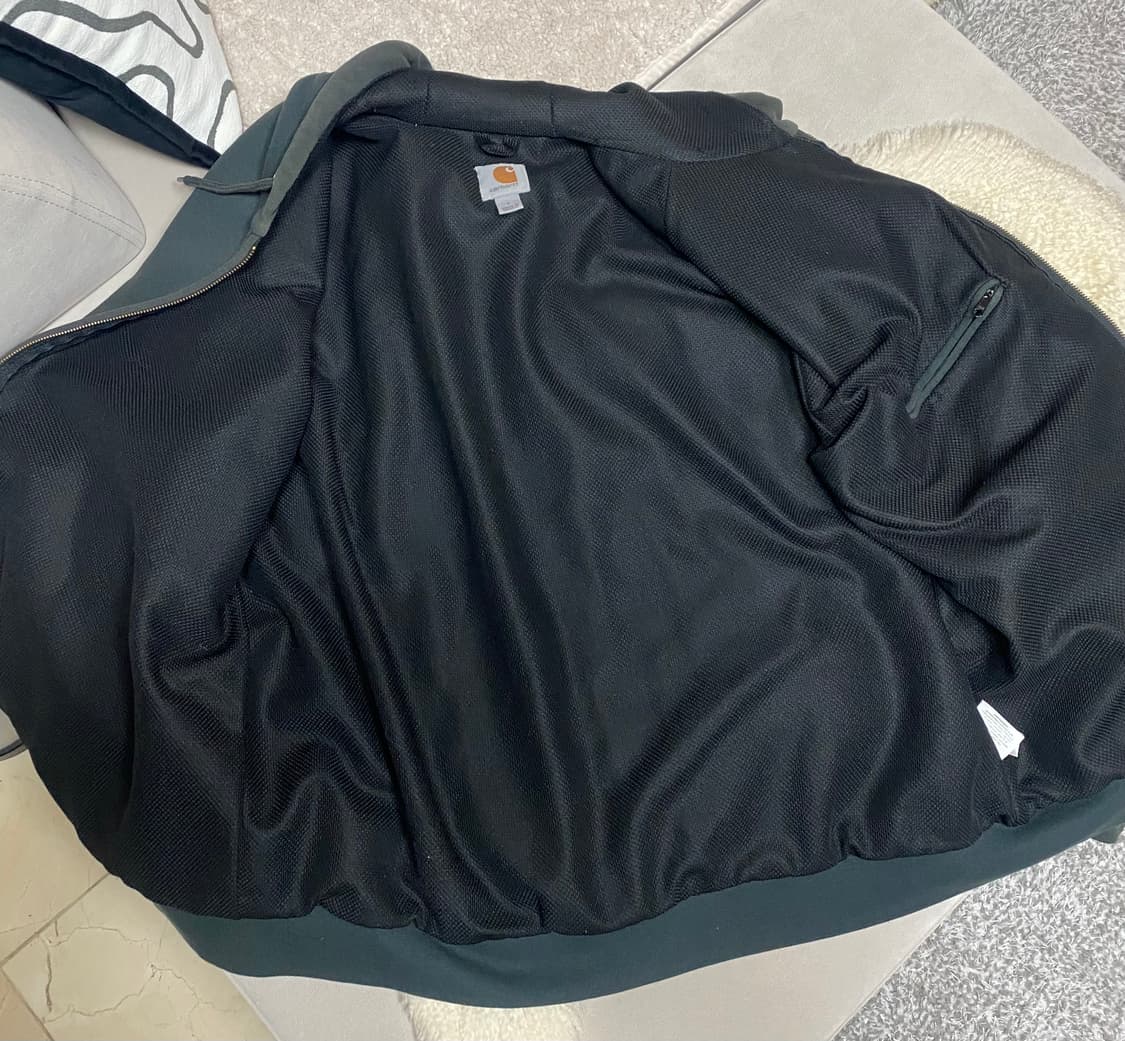 칼하트 써멀 후드집업 그린 블랙 L 상품이미지6