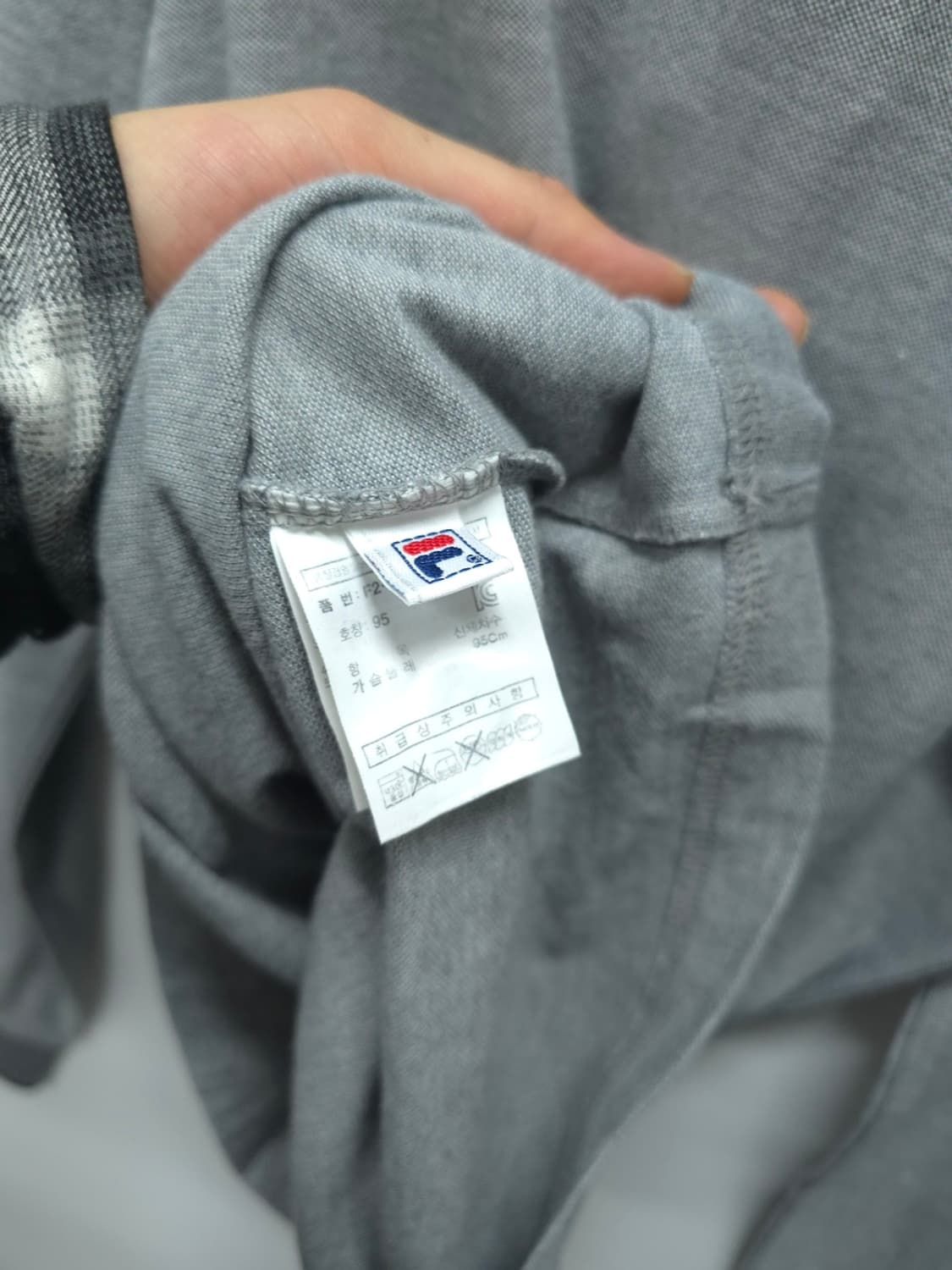 휠라(FILA) 남성 배색 포인트 긴팔 카라티(95) 상품이미지10