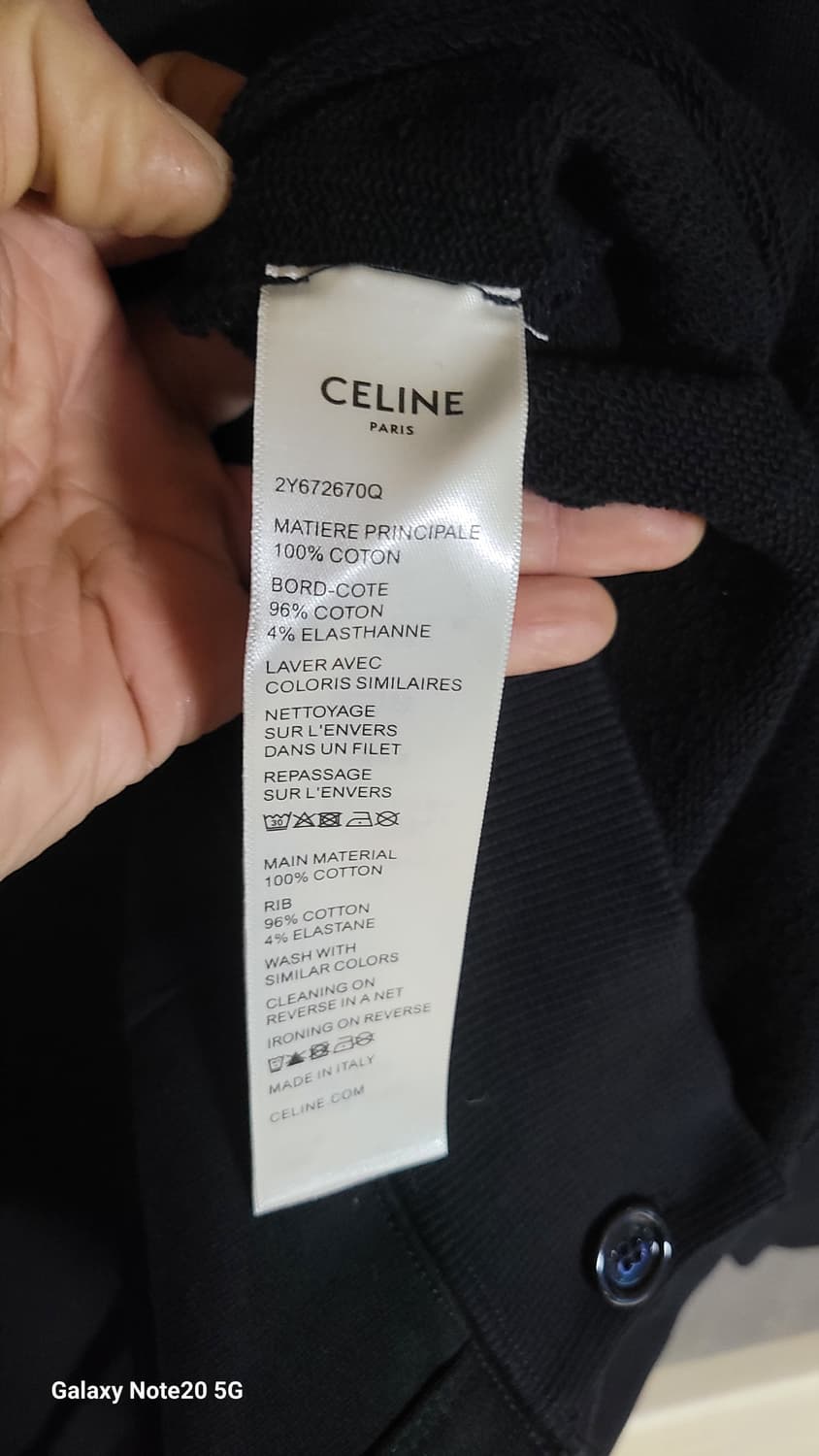 셀린느 백로고. 코튼 가디건 상품이미지4