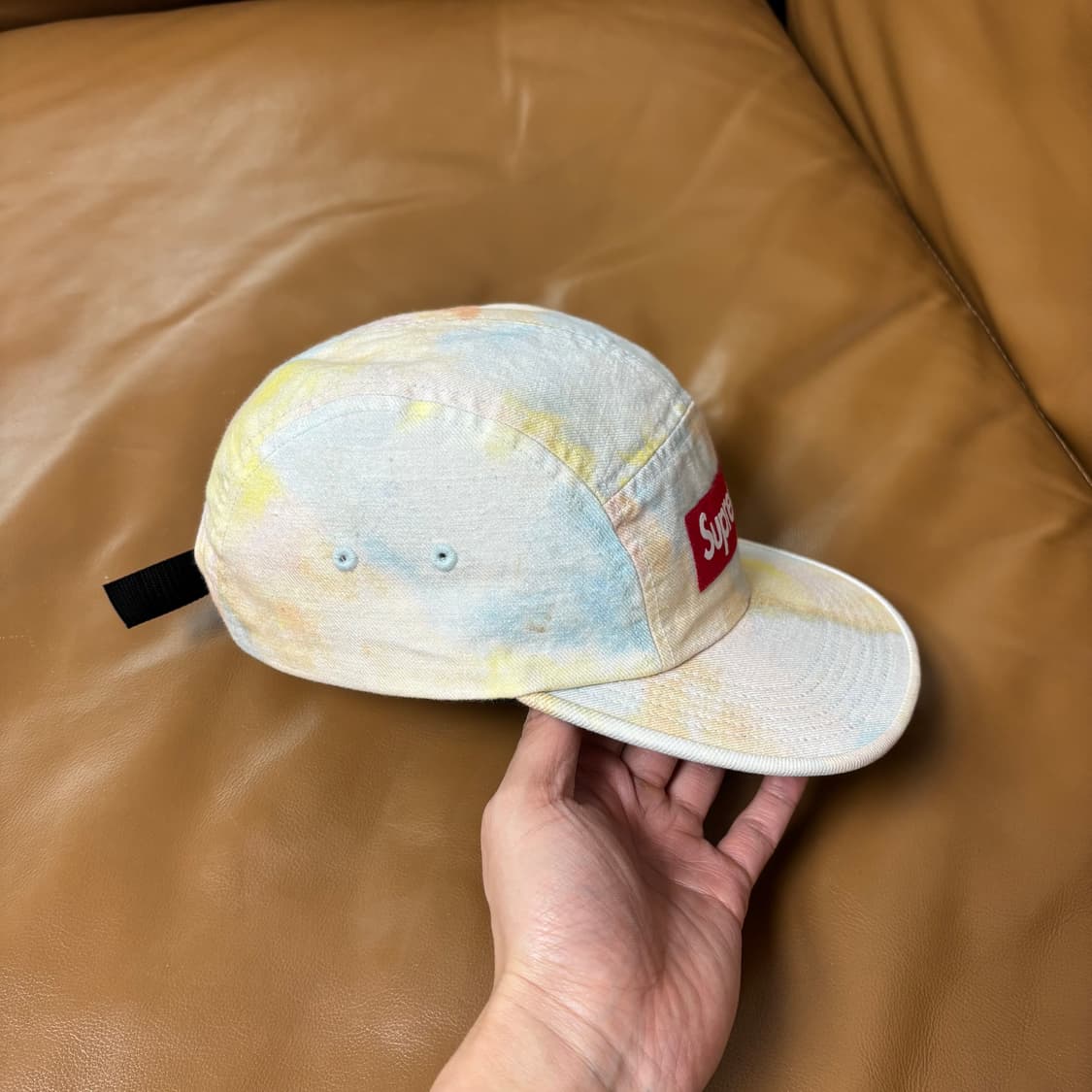 슈프림 캠프캡 모자 박스로고 멀티 컬러 다이드 상품이미지3
