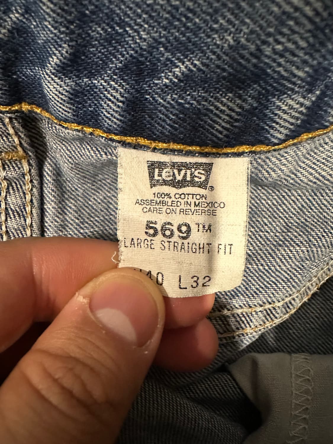 빈티지 00s 리바이스 569 데님팬츠  상품이미지4