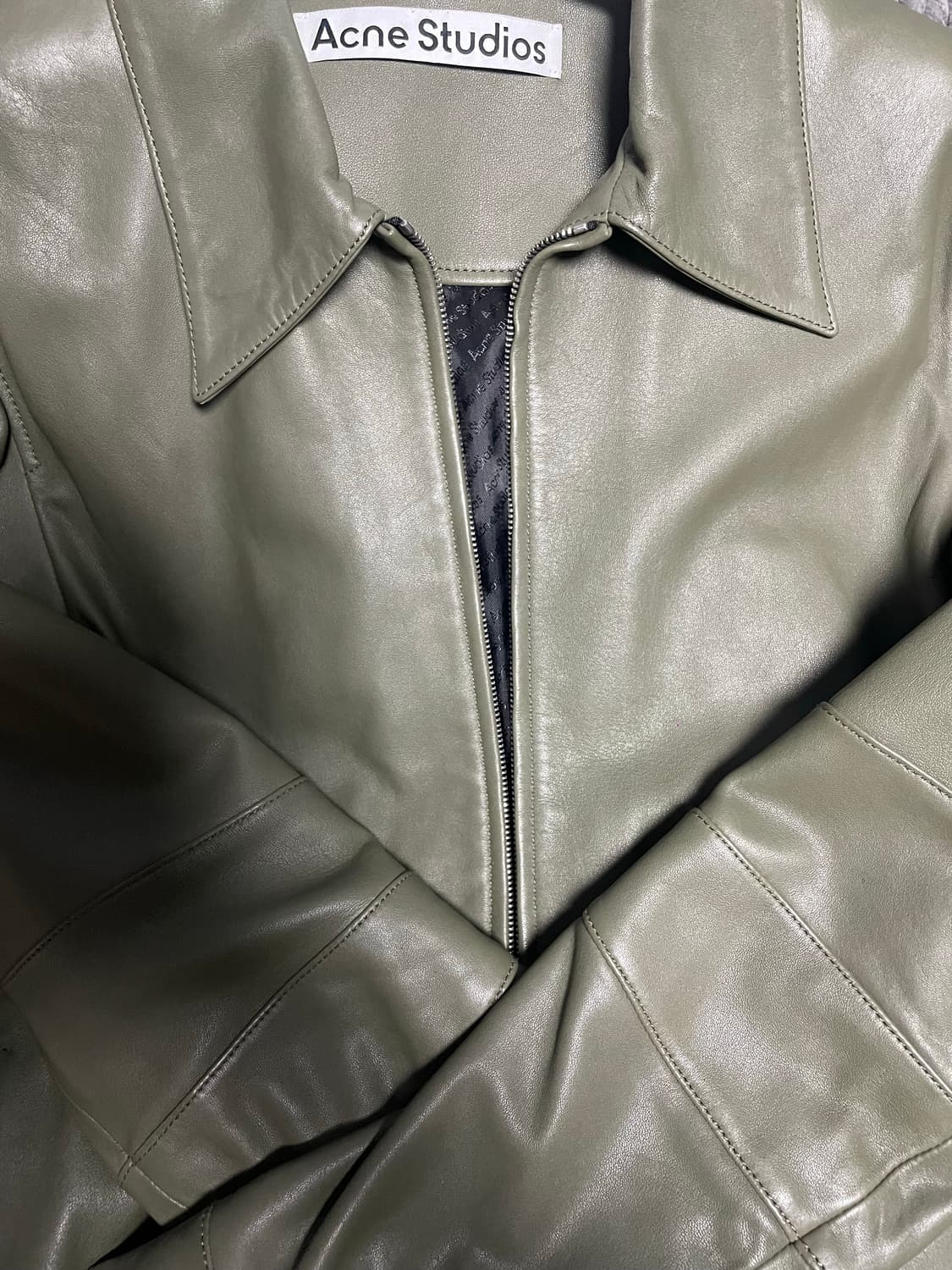 Acne studios 25SS leather jacket 상품이미지4