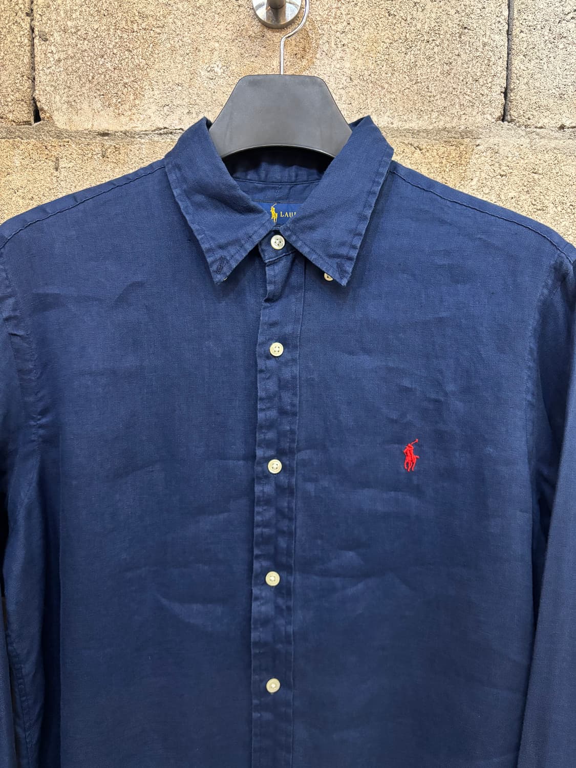 폴로 랄프 로렌 네이비 린넨 셔츠 상품이미지3