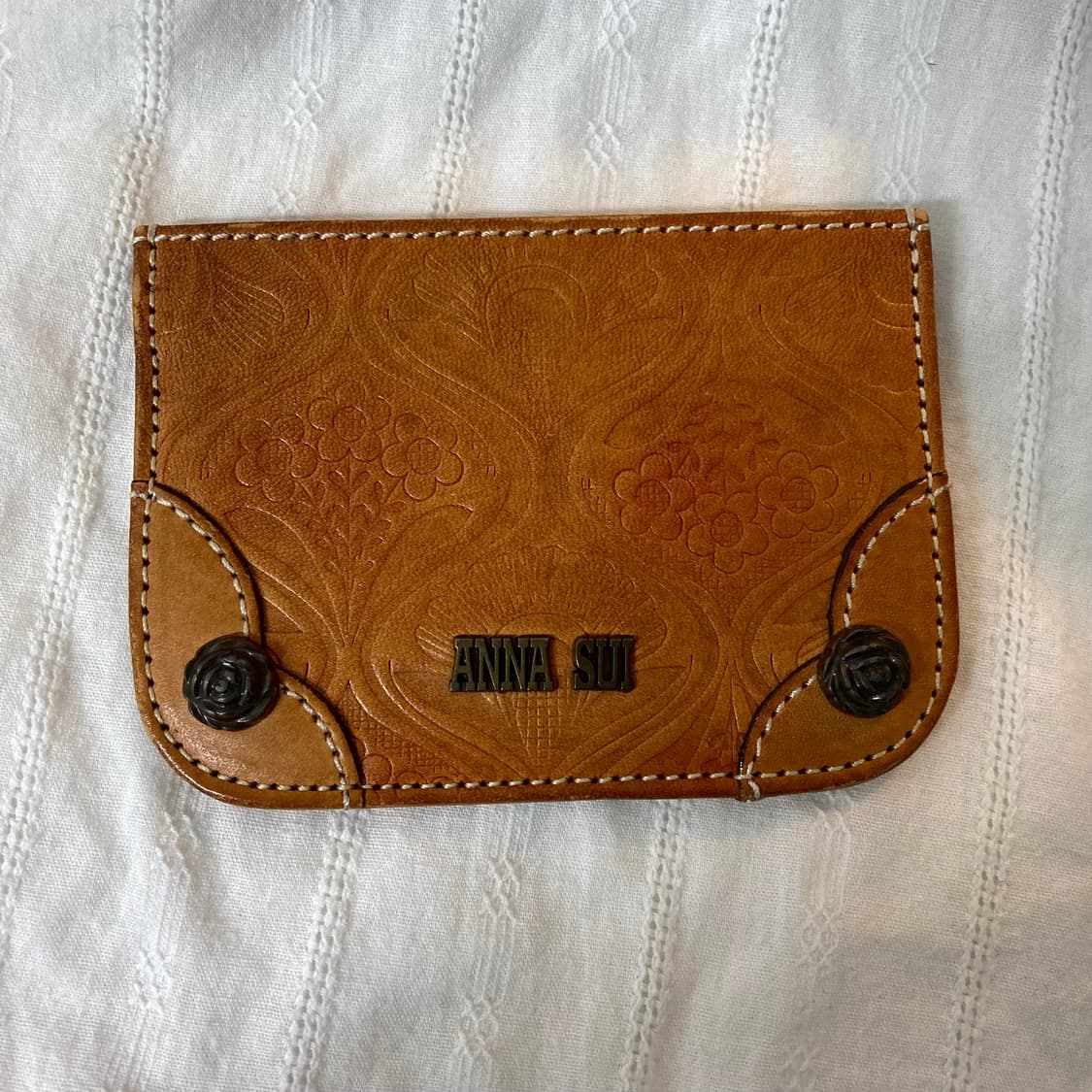 안나수이 빈티지 엔틱 브라운 카드지갑 상품이미지1