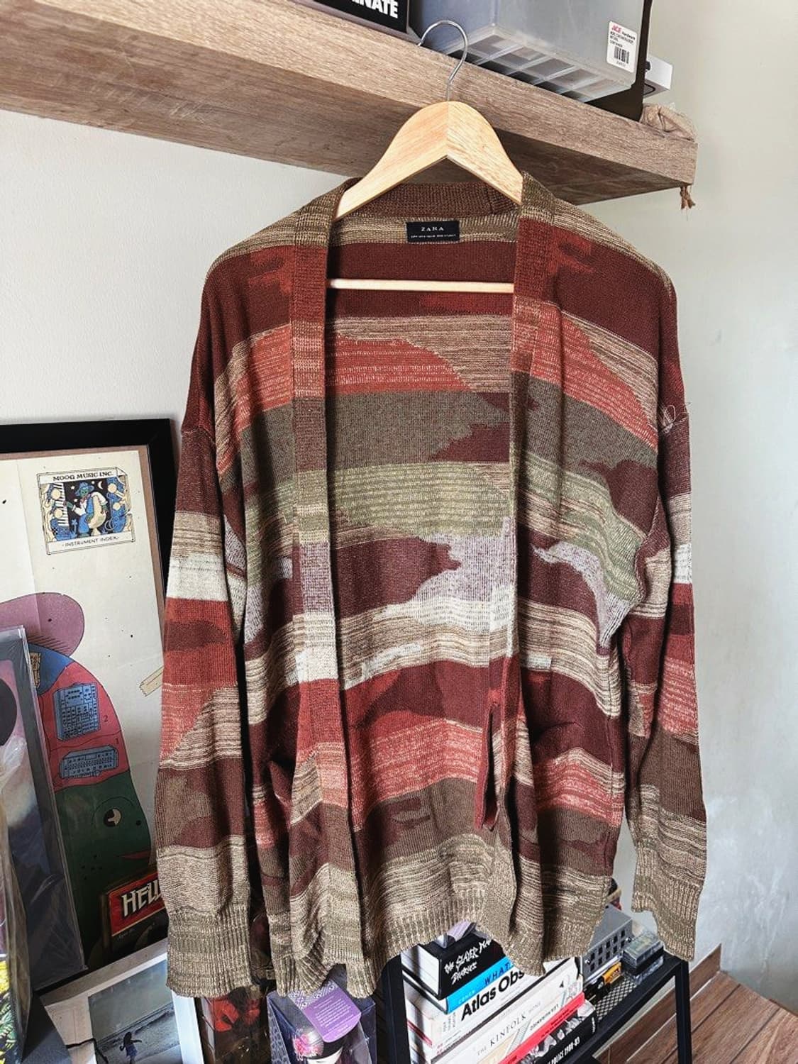 자라 / 나바호 에스닉 롱 남성 가디건, 남성 로브 / XL 상품이미지8