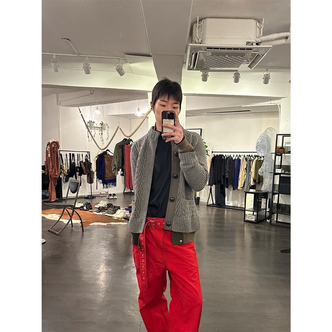 사카이 봄버 도킹 가디건 상품이미지5