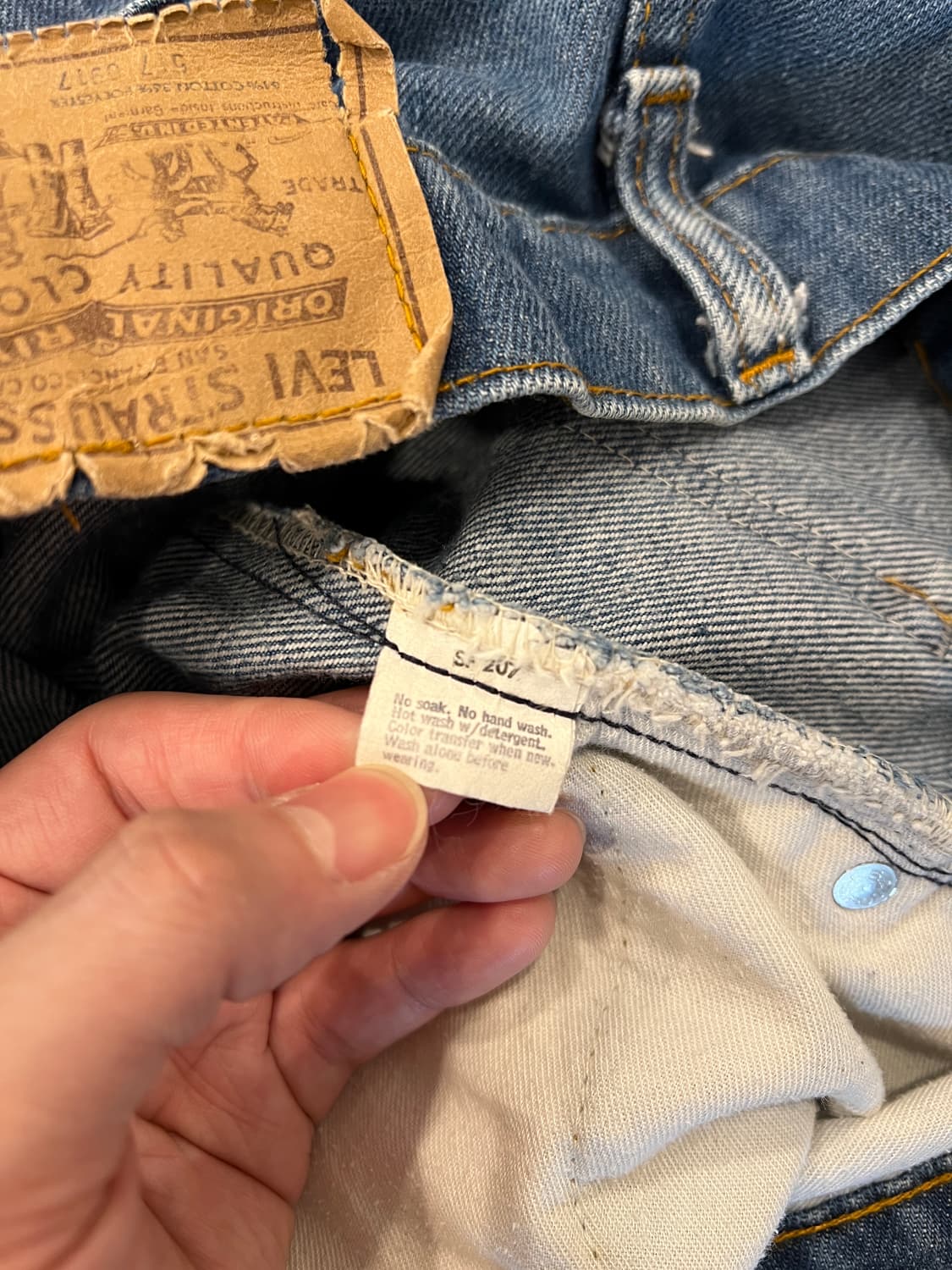 70s Levis 리바이스 517 부츠컷 데님 팬츠 (32inch) 상품이미지9