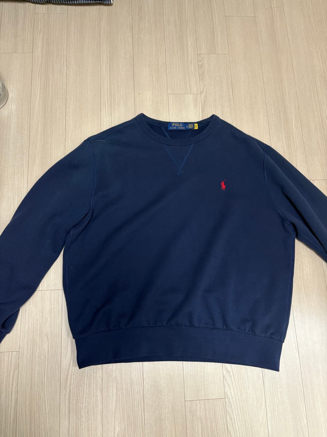 폴로 맨투맨 네이비 상품이미지1