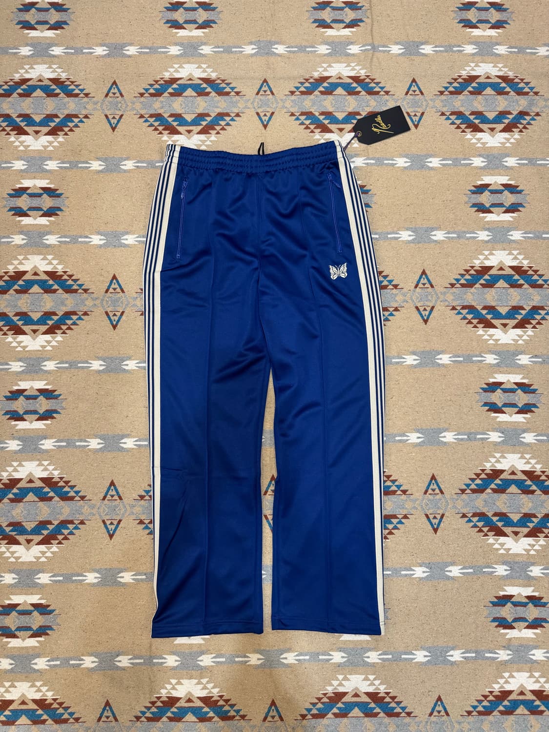 [L] 니들스 x 비버 트랙 팬츠 폴리 스무스 로얄블루 (스트레이트핏) 상품이미지1